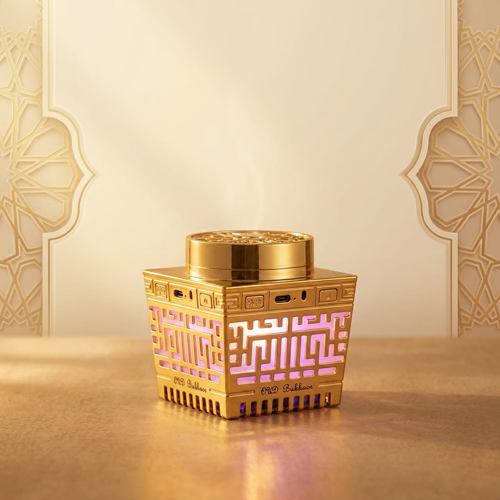 Portable electric incense burner with a Quran reader